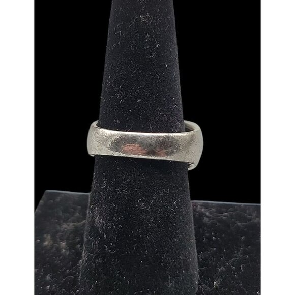 Sterling Silver Mens Opal Ring 925 SIZE 7.25" 4.3mm Thick Band Large Opal Gem - Picture 6 of 16